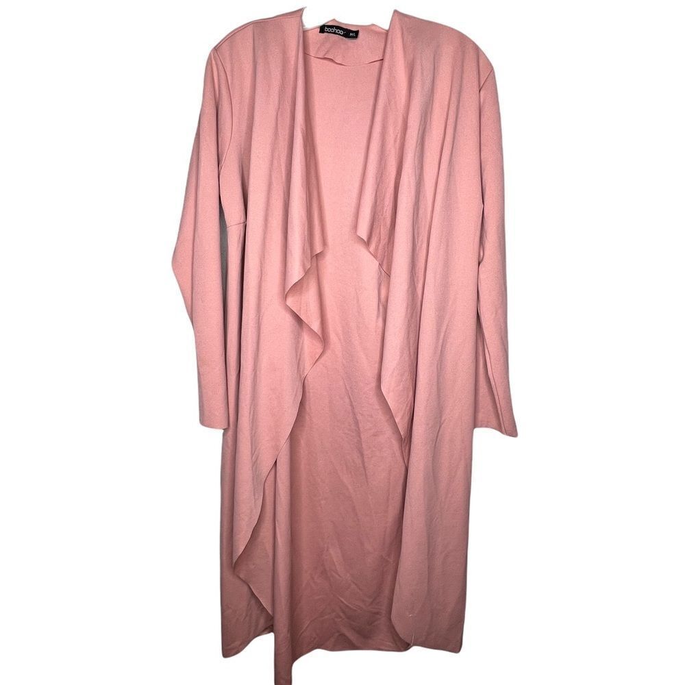 BooHoo Long‎ Pink Cardigan Sweater